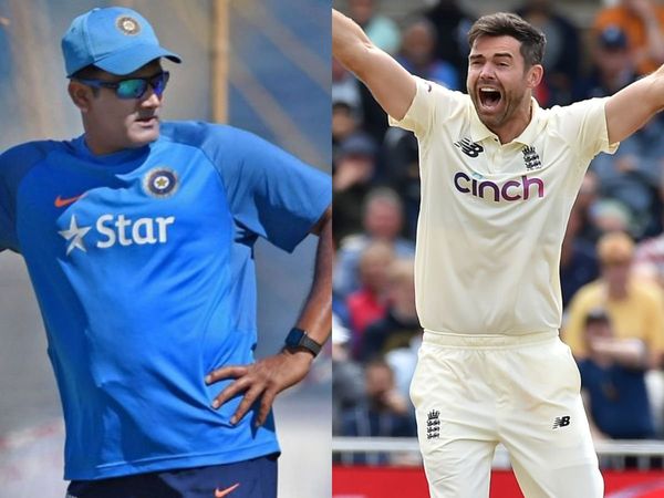 Anil Kumble and James Anderson