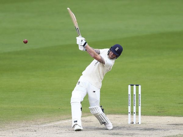 Ben Stokes against West Indies in Manchester test