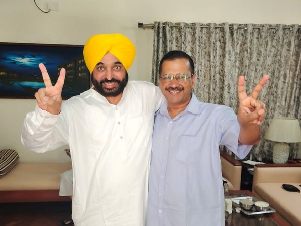 Bhagwant-Mann-Arvind-Kejriwal