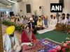 Arvind Kejriwal and Raghav Chadha reached CM Bhagwant Mann wedding