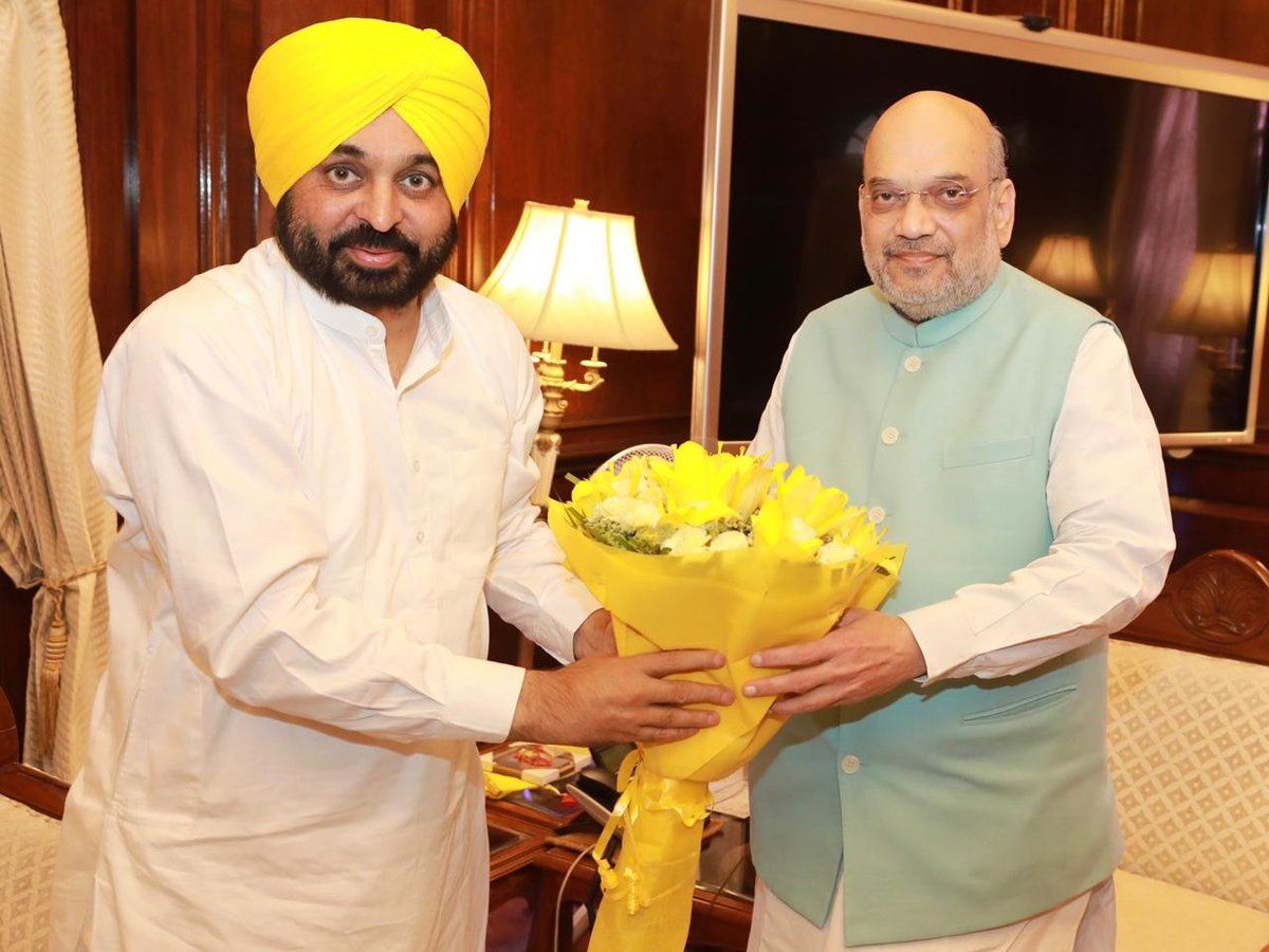 किसानों की मांग समेत कई मुद्दों को लेकर अमित शाह से मिले भगवंत मान, बोले- मिला आश्वासन