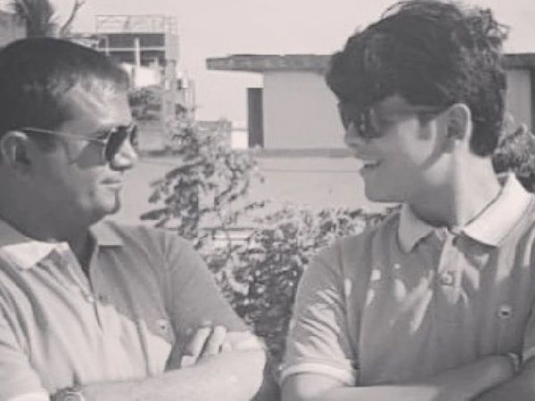 Bhavya Gandhi with Father