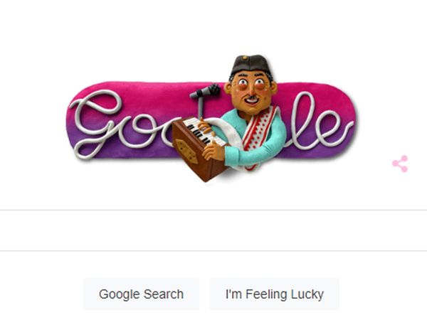 Bhupen Hazarika Google Doodle