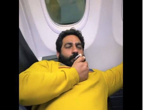 Bobby Kataria Smoking inside plane video goes viral