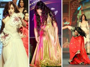 रैंप वॉक करते हुए oops मोमेंट का शिकार हुईं ये एक्ट्रेस