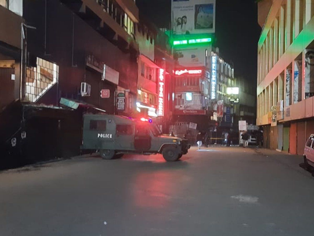 शिलांग के पुलिस बाजार में दिल्ली मिष्ठान भंडार के पास बम ब्लास्ट