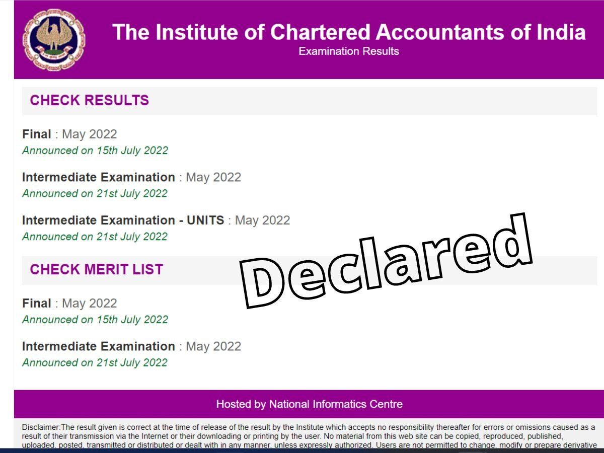 ca results 2022 may inter declared on icai.nic.in