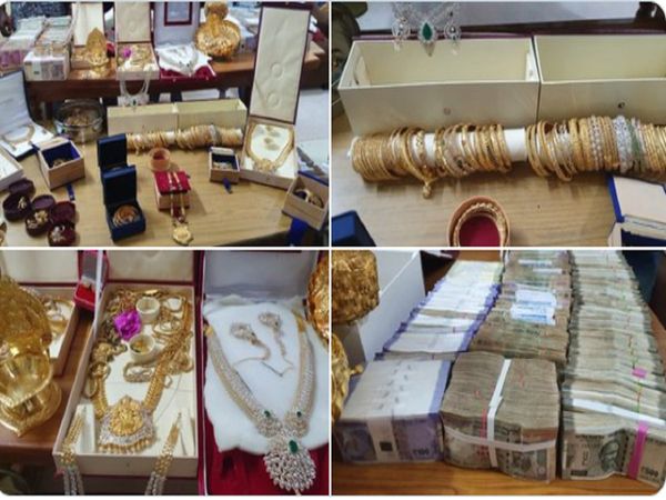 CID Raids On APCO Ex Chairman Gujjala Srinivasulu House in Andhra Pradesh Seizes Gold silver and 1 crore cash