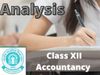 cbse Class 12 Accountancy analysis copy