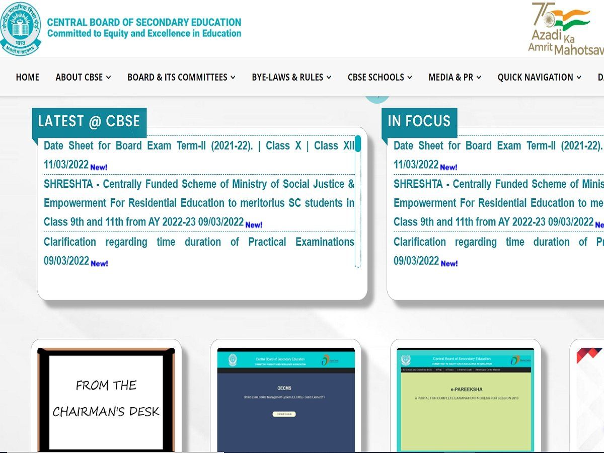 CBSE Class 12 Term 2 Exam Date Sheet 2022 Released On Cbse.gov.in ...