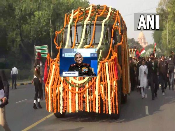 Senior Military Commanders from Friendly Foreign Countries arrived at New Delhi to attend the final farewell of CDS Gen Bipin Rawat