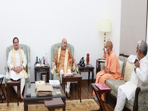 CM Yogi Adityanath reaches Delhi, discusses UP election strategy with Amit Shah, JP Nadda