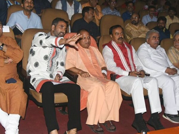 CM Yogi Adityanath Watching Prithviraj Movie
