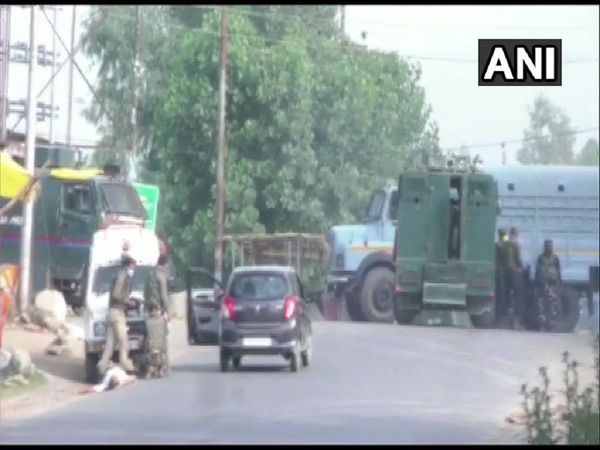Terrorists fired upon a CRPF patrolling party in Sopore, Jammu & Kashmir