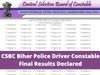 CSBC Bihar Police Driver Constable final results