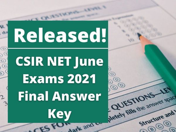 CSIR UGC NET Final Answer Key 2021 released