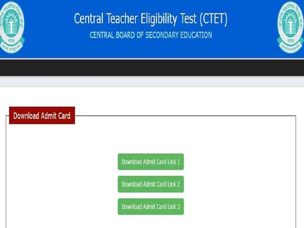 CTET Admit Card Likely in First Week of December, 2021 Download Link ctet.nic.in 