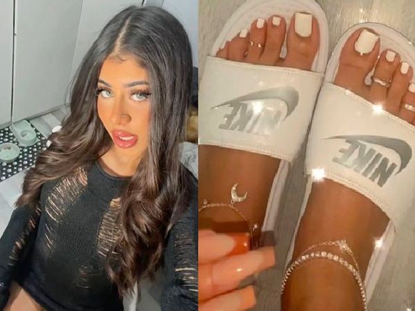 A Girl makes 20 thousands a day selling pictures of her feet but trolls question her toes
