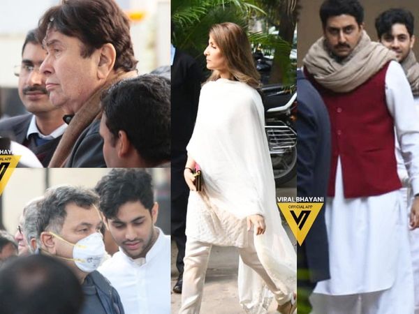 Celebs at Ritu Nanda Funeral