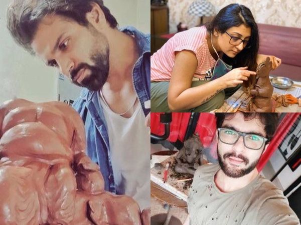 Celebs Hand made Ganpati