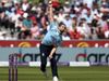 Chris Woakes bowling against Sri Lanka in First ODI at Chester-le-Street