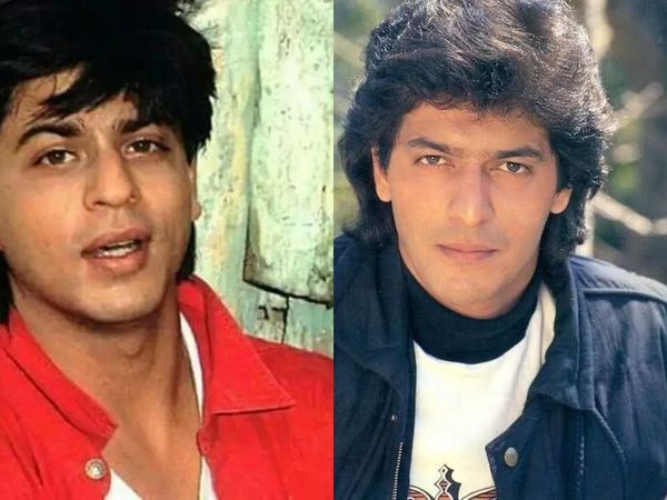 Chunky Pandey and Shah Rukh Khan