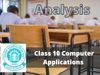 कंप्यूटर एप्लीकेशन पेपर एनालिसिस कॉपी तैयार