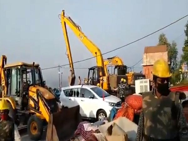 Madhya Pradesh District Administration demolished an illegal construction belonging to Computer Baba in Indore