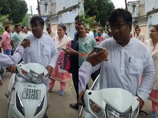 Chhattisgarh Congress MLA Vinay Jaiswal Video gone viral on Social Media says will hang you and your contractor