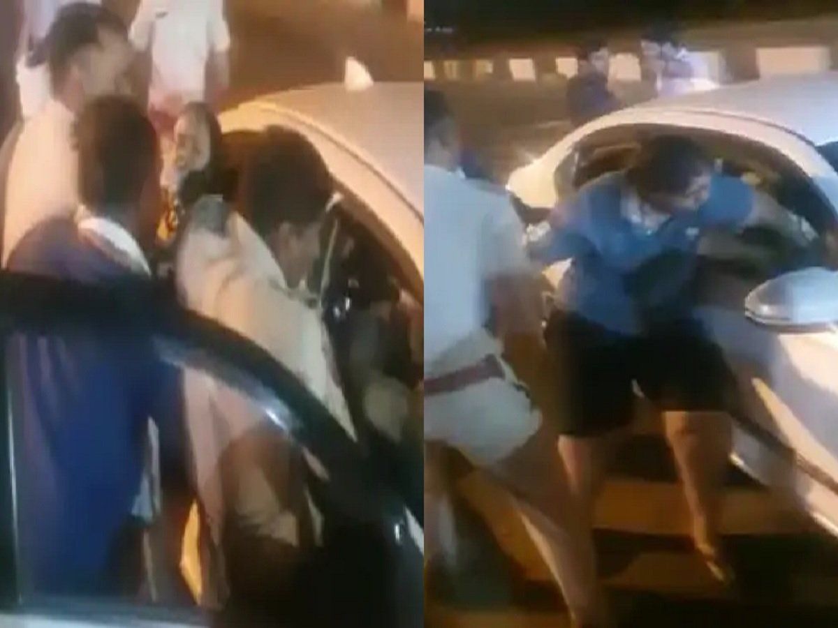 'वर्दीवाला गुंडा'! चैकिंग के दौरान महिलाओं से की अभद्रता, हेड कांस्टेबल ने जबरन खींचकर कार से बाहर निकाला