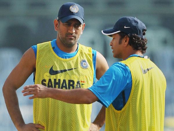 MS Dhoni and Sachin Tendulkar
