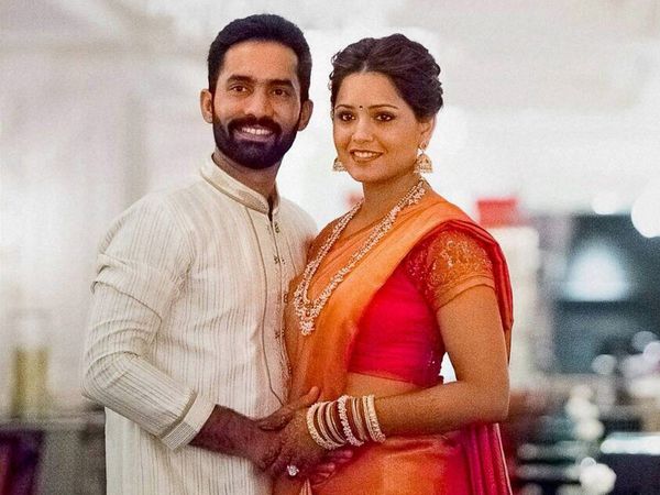 Dinesh Karthik and Deepika Pallikal