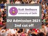 du admission 2021 second cut off date