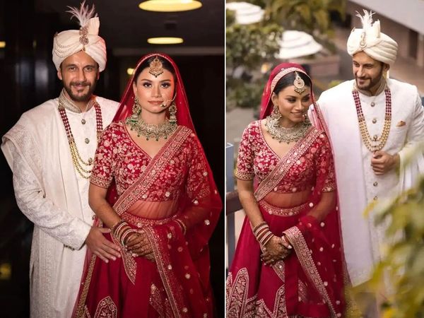 Danny Sura TV show Vidrohi Actor tie the knot with RRR Actress Ahmareen Anjum in Kolkata - 