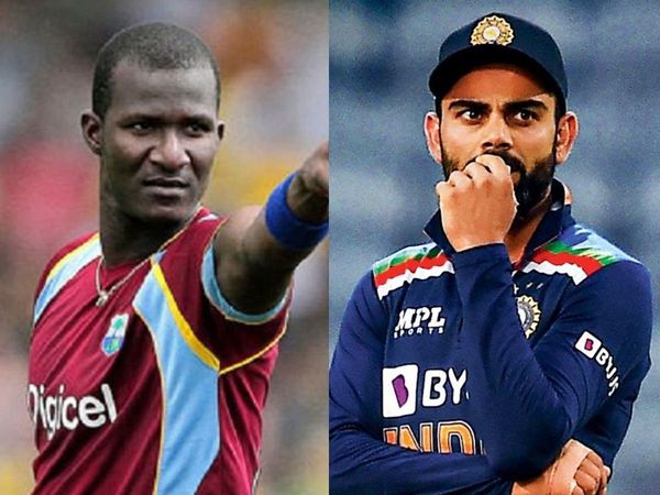 Daren Sammy and Virat Kohli