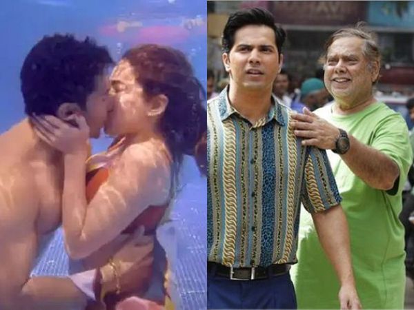 What David Dhawan Said about Varun and Sara kissing scene