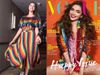 Deepika Padukone & Ananya Panday in multi-coloured sequin outfit
