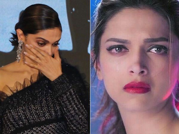 Deepika Padukone crying