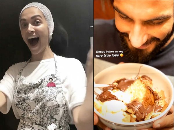 Deepika padukone cooks for Ranveer Singh