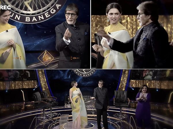 KBC 13 Amitabh Bachchan| amitabh Bchchan auditions with Deepika Padukone KBC 13| Farah Khan Big B ek chutki sindoor scene Video|