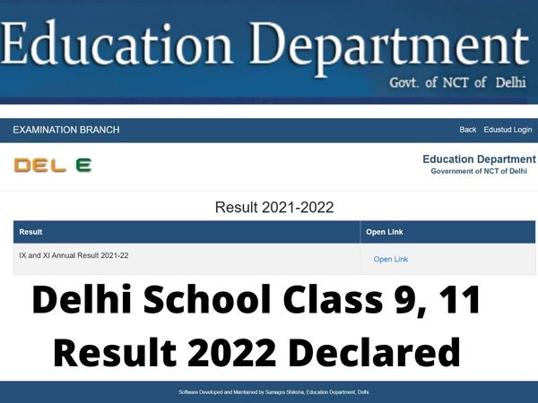 delhi govt school 9th class result, delhi govt school 9th class result 2022