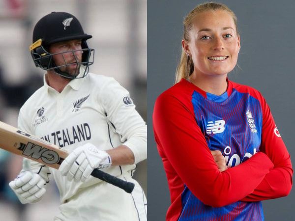 Devon Conway and Sophie Ecclestone 