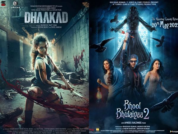 Kartik Aaryan Film Bhool Bhulaiyaa Dominating Over Dhaakad Film, Dhaakad Film's Shows Are Getting Cancelled