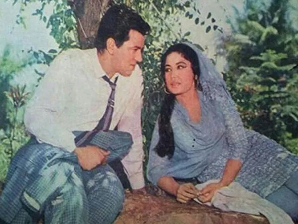 Dharmendra and Meena Kumari
