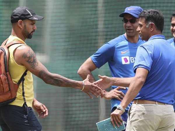 Shikhar Dhawan and Rahul Dravid