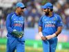 MS Dhoni and Rohit Sharma 