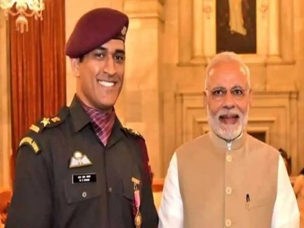 MS Dhoni and PM Modi