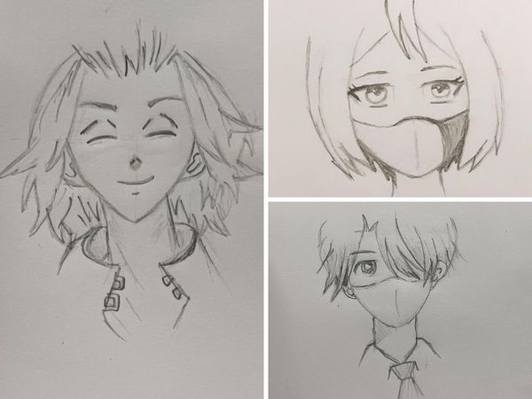 disha patani shared her sketching on her instagram handle, anime sketching by bollywood diva disha patani