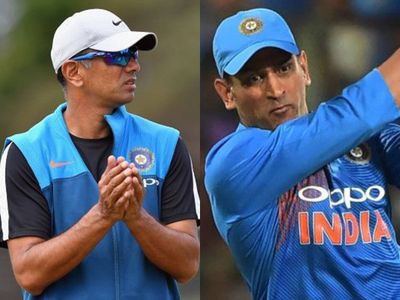 Rahul Dravid and MS Dhoni Rahul Dravid and MS Dhoni