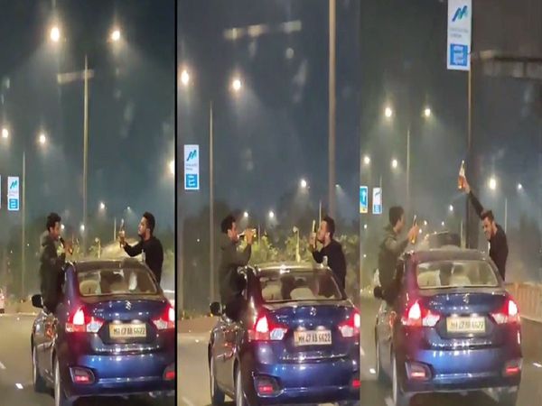 Drunk and Drive Video of Mumbai Western express highway gone viral on social media